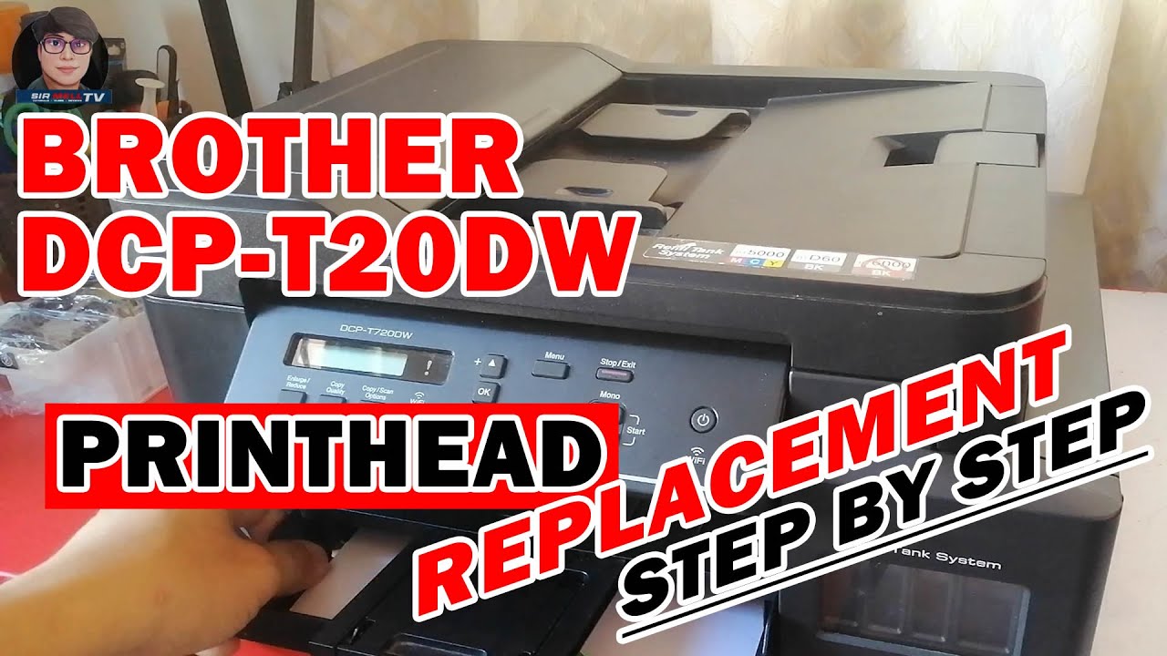 BROTHER T720DW PRINTHEAD REPLACEMENT | BROTHER UNABLE TO PRINT 48 | BAD PRINTOUT | SIR MELL TV