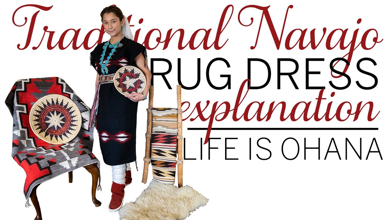 Navajo Frybread Grandma Explains: Traditional Rug Dress Symbolism