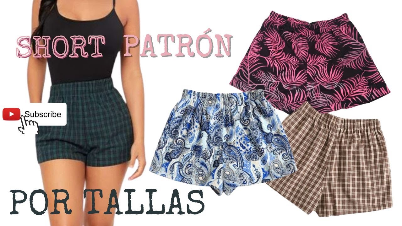 Patrón de SHORT con ELÁSTICO en Cintura y Dobladillo Postizo | SANDRA PADILLA