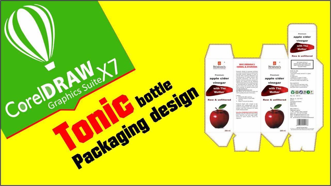 How to design Carton Packaging using ‘CorelDraw X7’ @krdtpdesigns