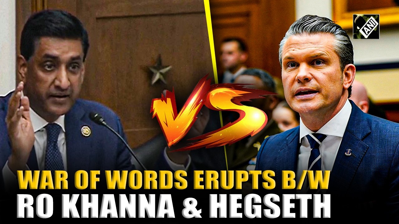 BREAKING: War of words erupts between Ro Khanna and War Sec. Hegseth in heated hearing