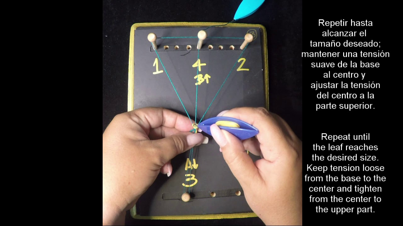 Frivolite tatting lesson 195  - Regular or Warp 3 cluny/Cluny de 3 hilos (regular)