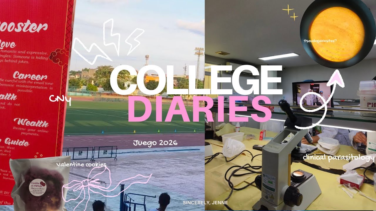 COLLEGE DIARIES | UZ Palaro, Parasitology, Grocery, HVD, CNY  ⋆. 𐙚 ˚❀⋆.ೃ࿔*:･