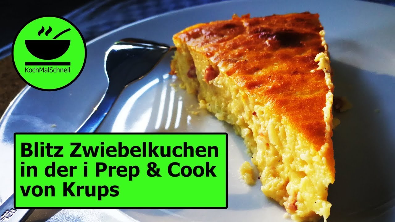 Blitz-Zwiebelkuchen in der i Prep & Cook HP6051 von Krups mit KochMalSchnell