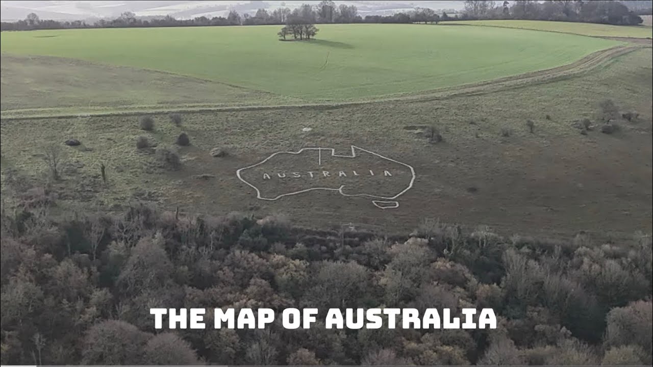 The Map of Australia #salisbury #dronefootage #wiltshire 