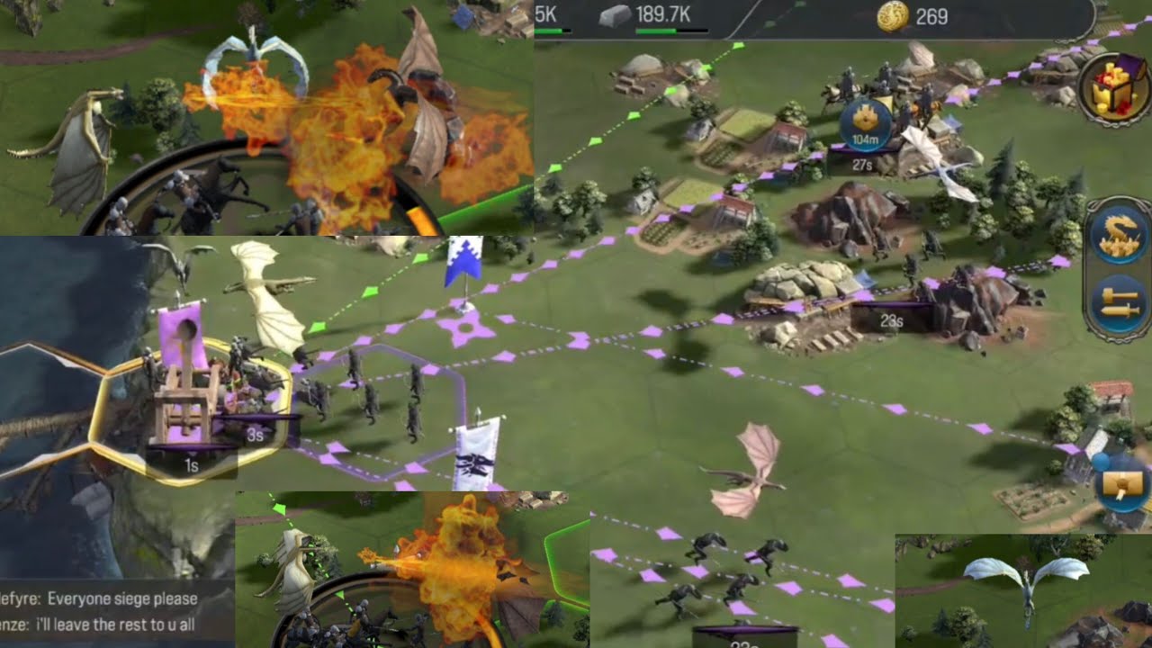 GoT:Dragonfire || Attacking Level 3 Dock Tier | 3x larger than our town