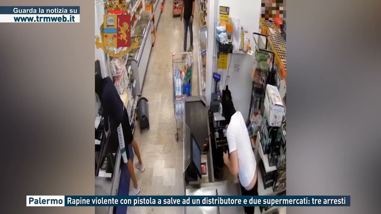 Palermo - Rapine violente con pistola a salve ad un distributore e due supermercati: tre arresti