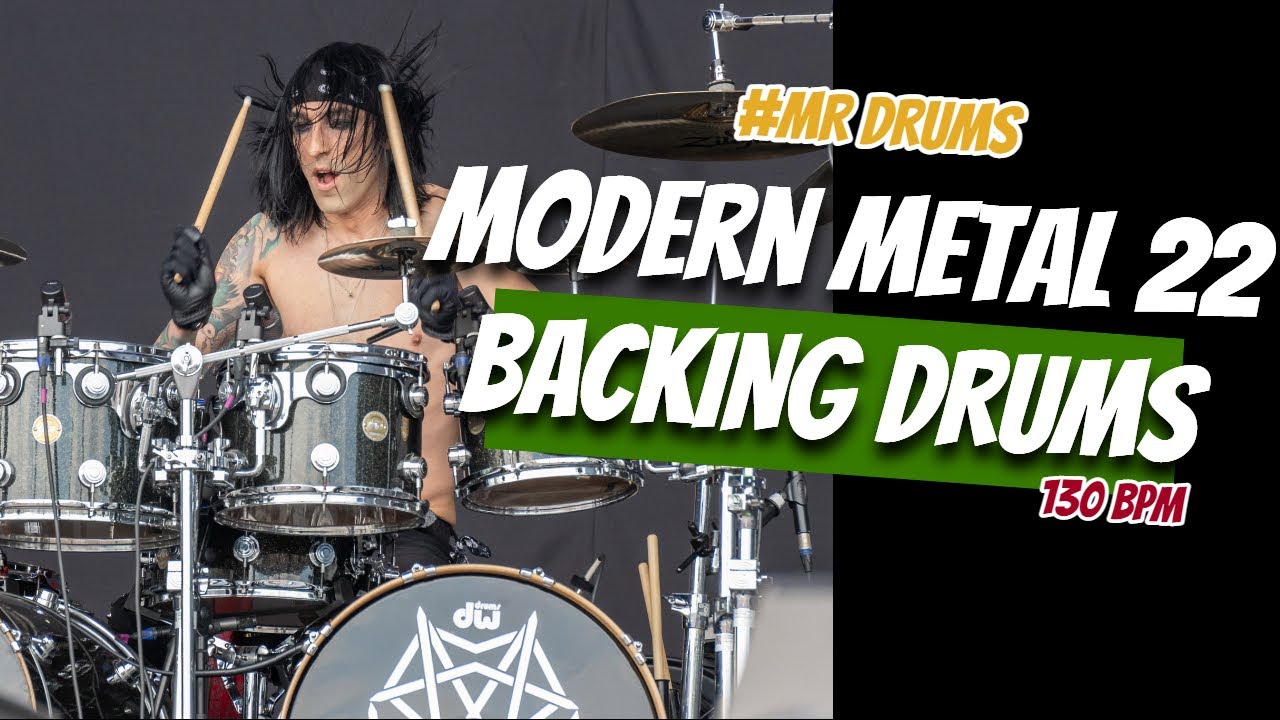 Modern Metal Drum Track - 130 BPM | Backing Drums | Only Drums