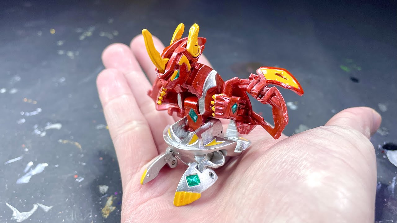 Anime Colors Titanium Dragonoid - Custom Bakugan Tutorial
