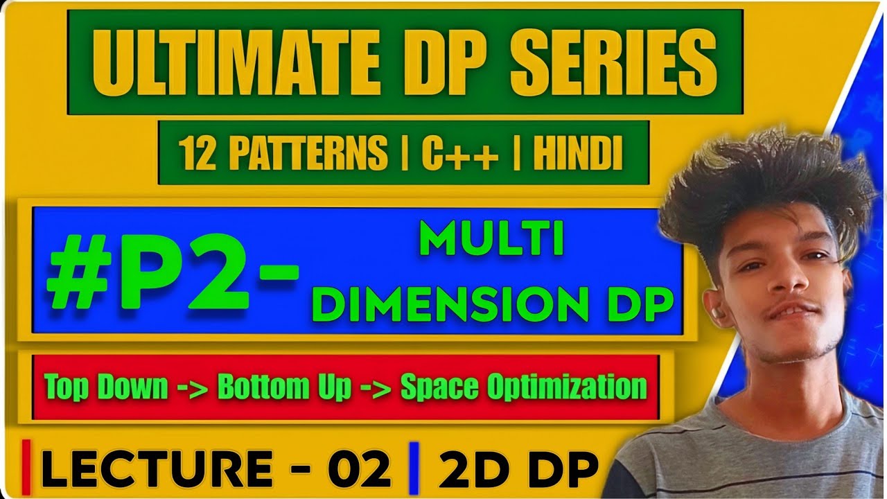 L2 - Multi Dimensional DP | Paths To Reach Origin | 2D DP | Bottom Up 3 Ways | Intuition Building