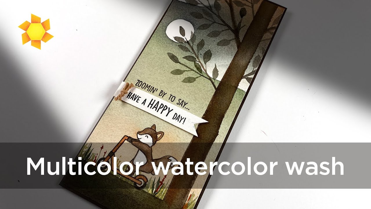 Multicolor watercolor wash (inspired by illustrator Jon Klassen)