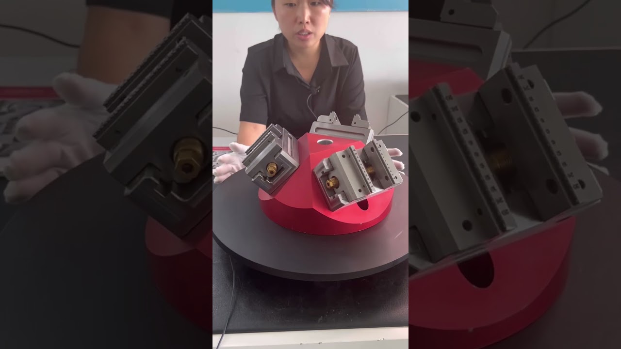 max open 120mm 5th axis  double action manual self centering vise for machining center 3A -110086