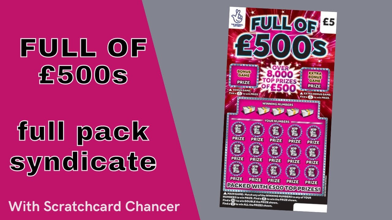 full of &pound;500s - full pack syndicate - LIVE - with Scratchcard Chancer and Mrs Chancer
