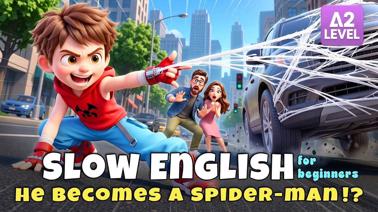 Leo Became Spider-Man?! Real or Just a Dream? I Slow English Listening Story (A2)