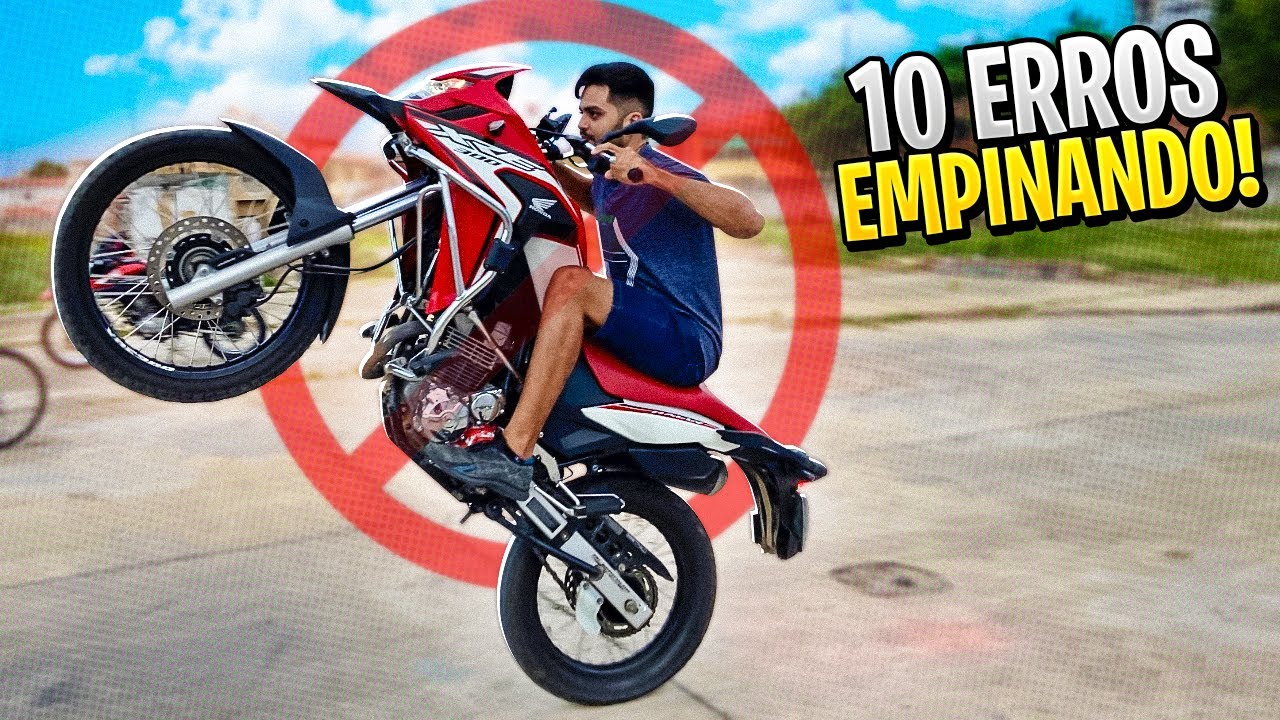 10 ERROS NA HORA DE APRENDER EMPINAR MOTO