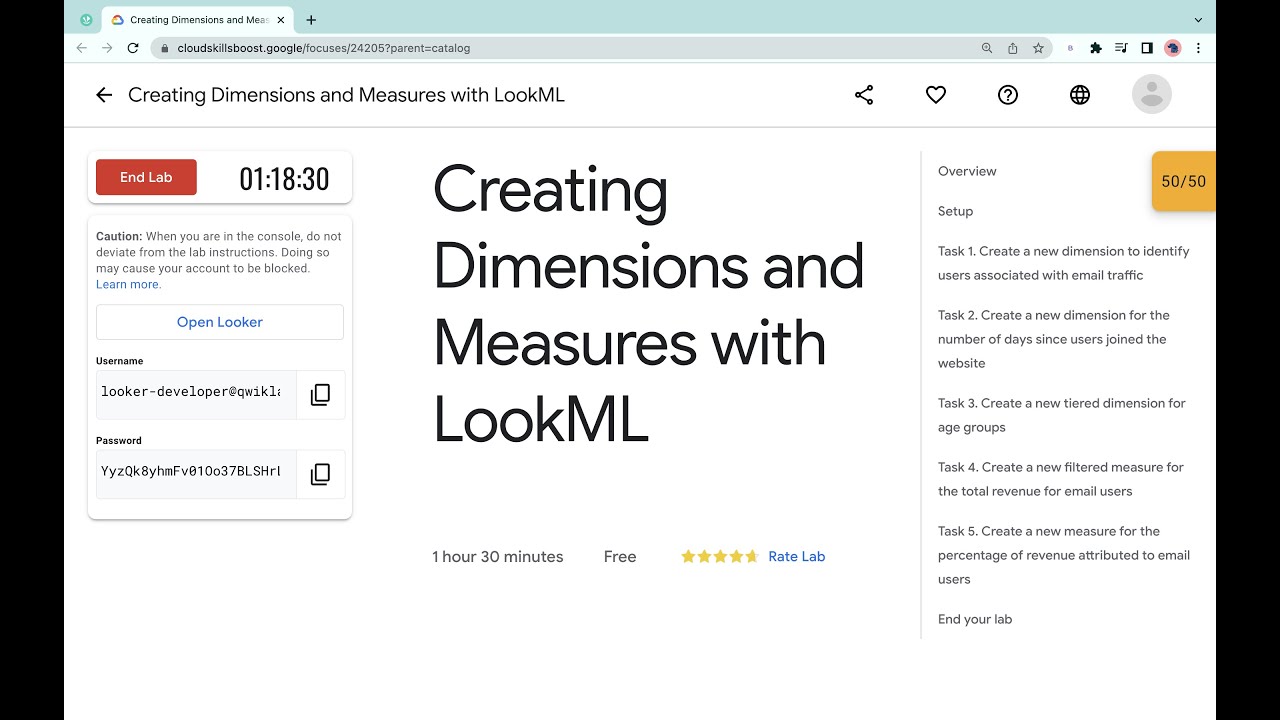 Creating Dimensions and Measures with LookML | #qwiklabs | #coursera | #looker  [With Explanation🗣️]