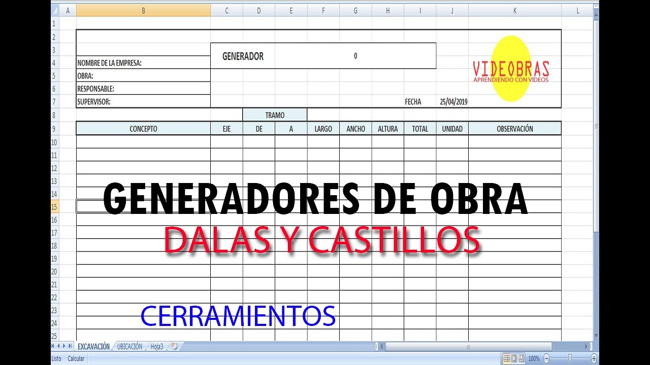 GENERADORES   CERRAMIENTOS