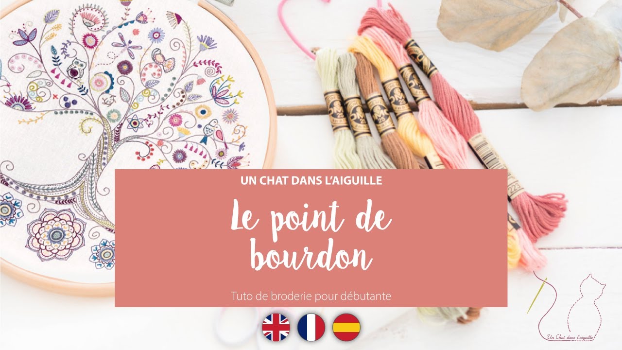 Broderie traditionnelle : Le point de bourdon - pour débutante