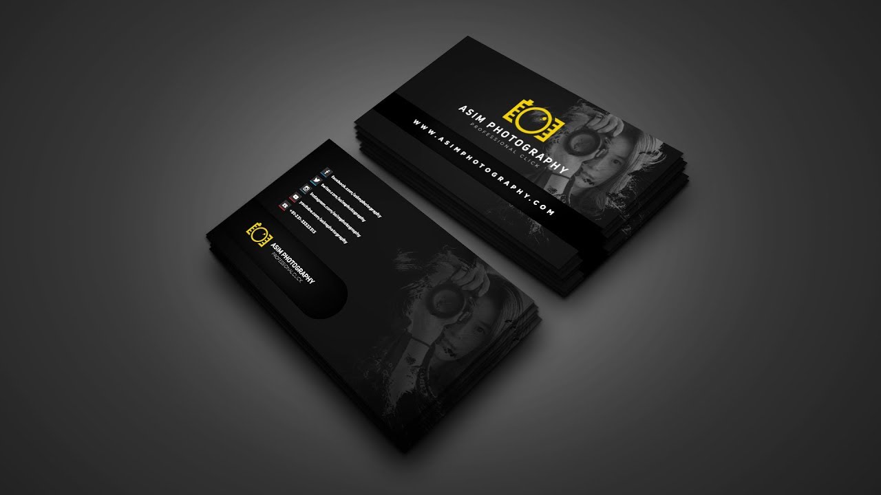 How to Create Your own Photography Business Card Design in Photoshop