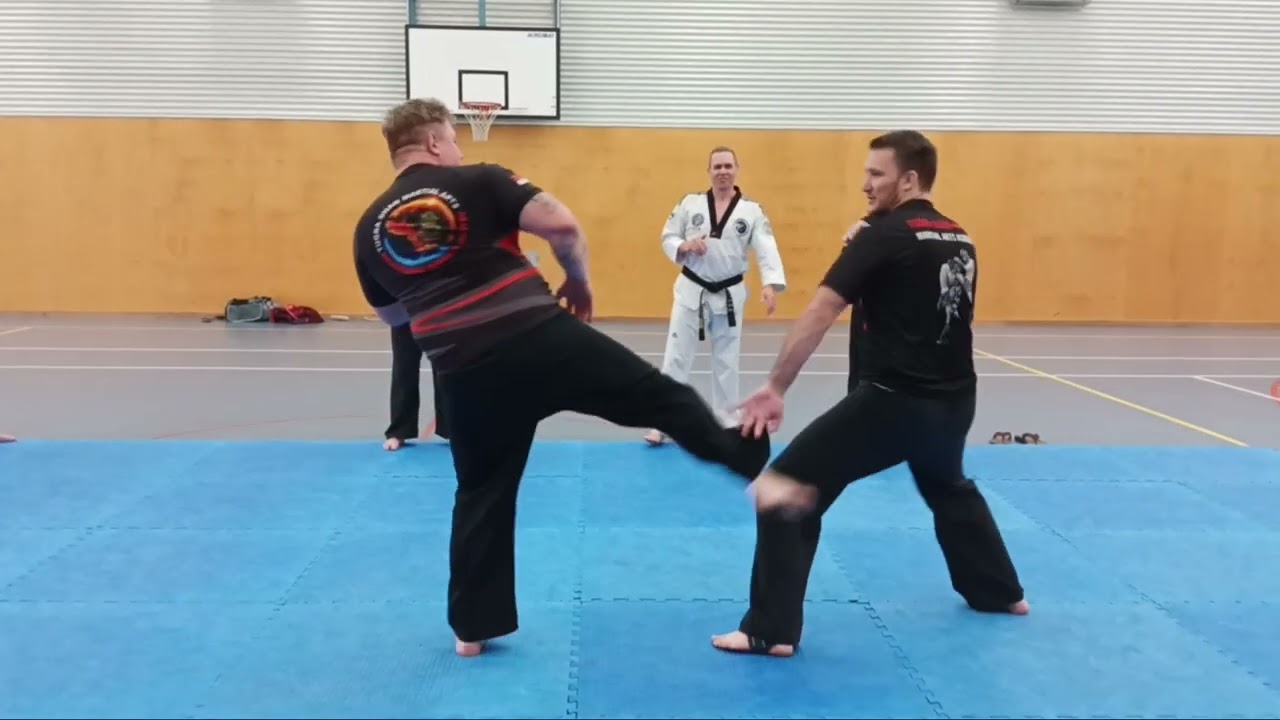 TSMA trying to have fun at training. 
