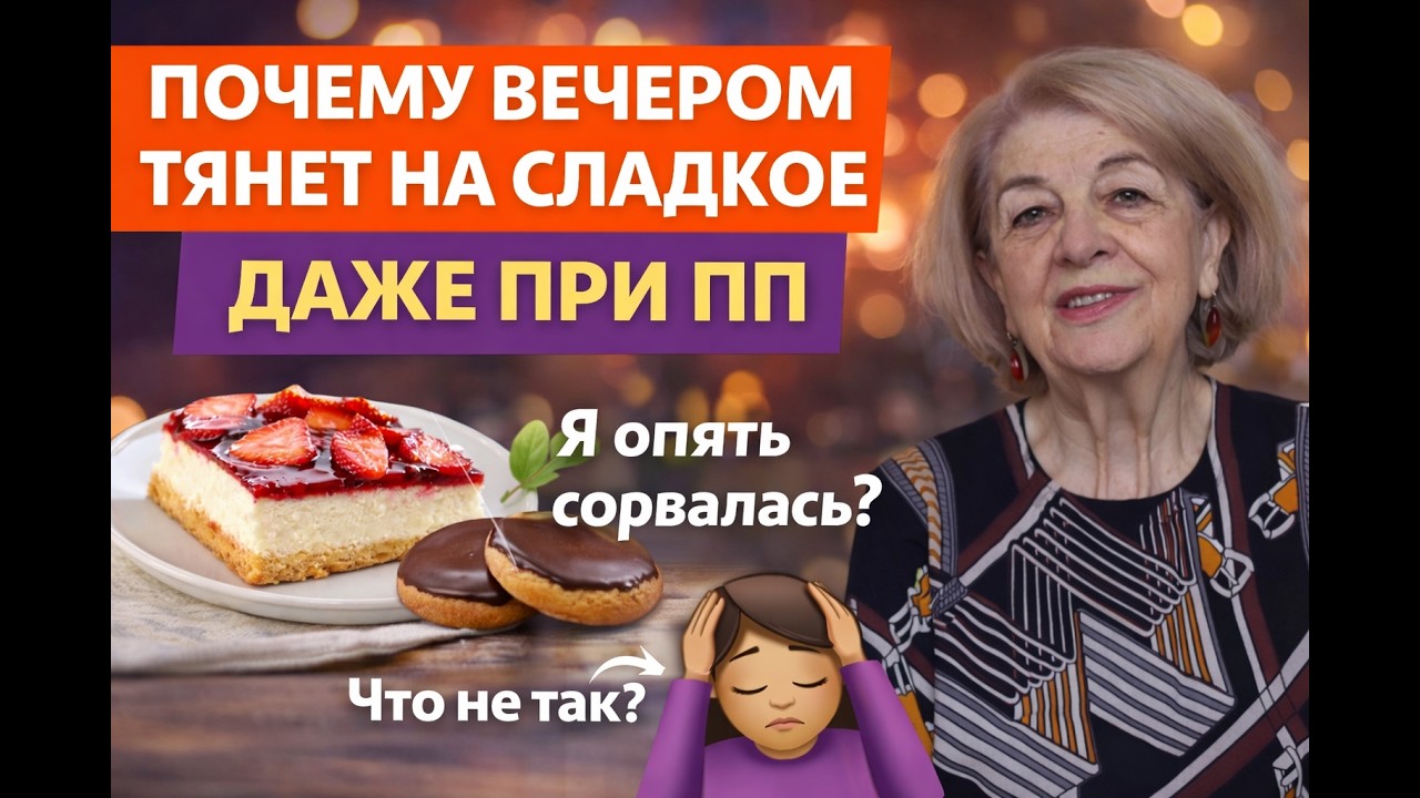 Почему вечером тянет на сладкое — даже при ПП. Анонс на неделю: ПП рецепты