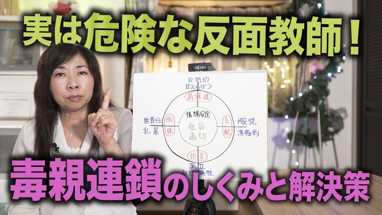 【毒親世代間連鎖】実は危険な反面教師！気をつけていても毒親育ちが毒親になってしまう理由と解決策を図解します