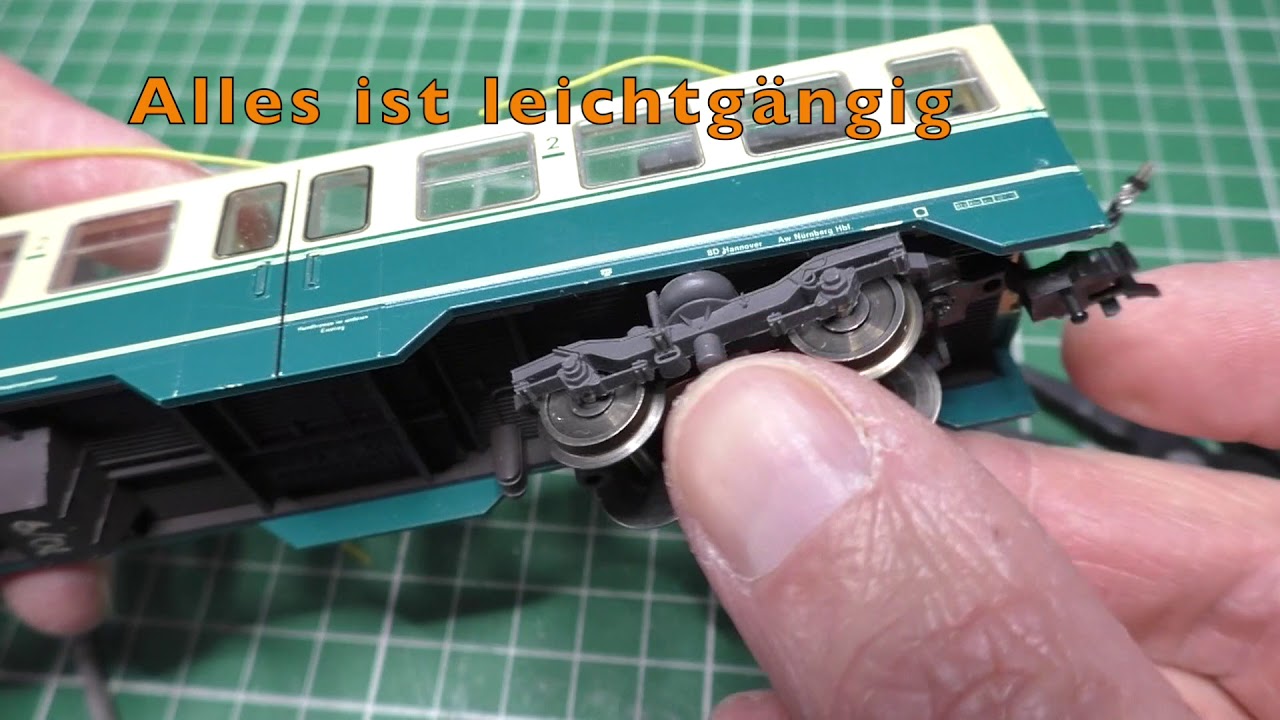 Fleischmann VT 614 aufgewertet / Fleischmann railcar 614 upgraded