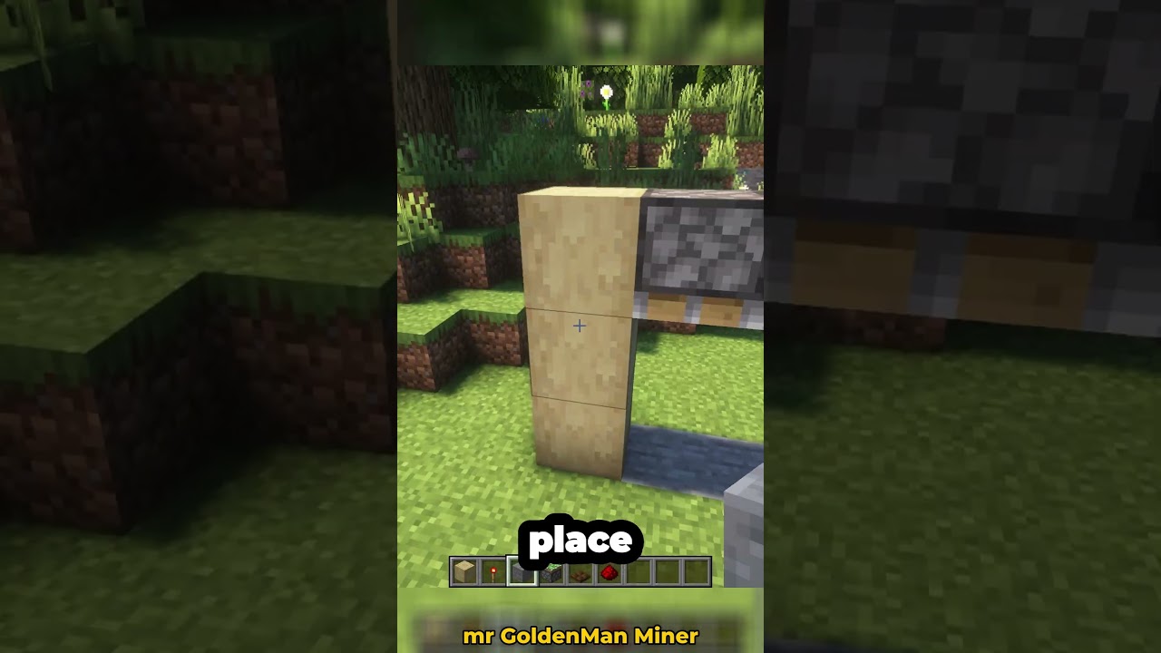 How to make garage doors in MINECRAFT?  #minecraft  #minecrafttutorial