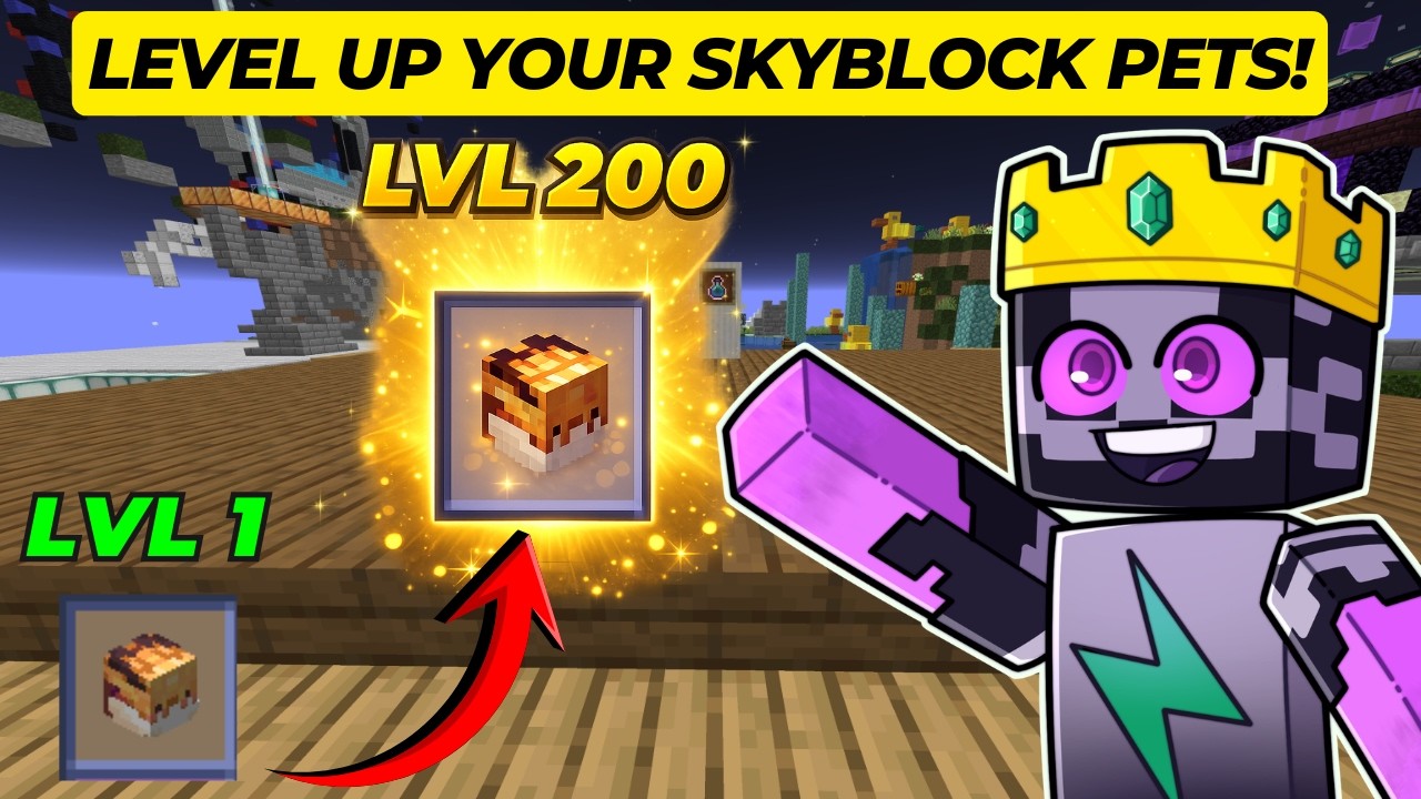 The FASTEST Ways to Level Up Pets in Hypixel Skyblock (Insane XP!)