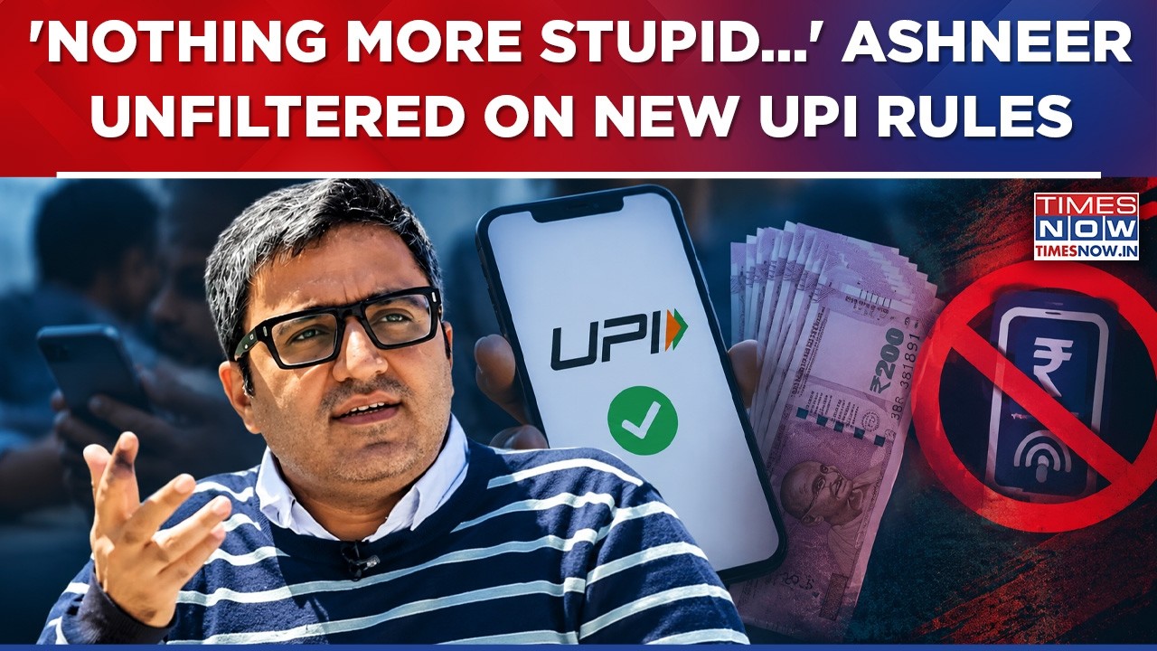 Ashneer Grover Unfiltered On UPI 'Fees': Brutal & Witty, Entrepreneur Rips Into Government, Says...