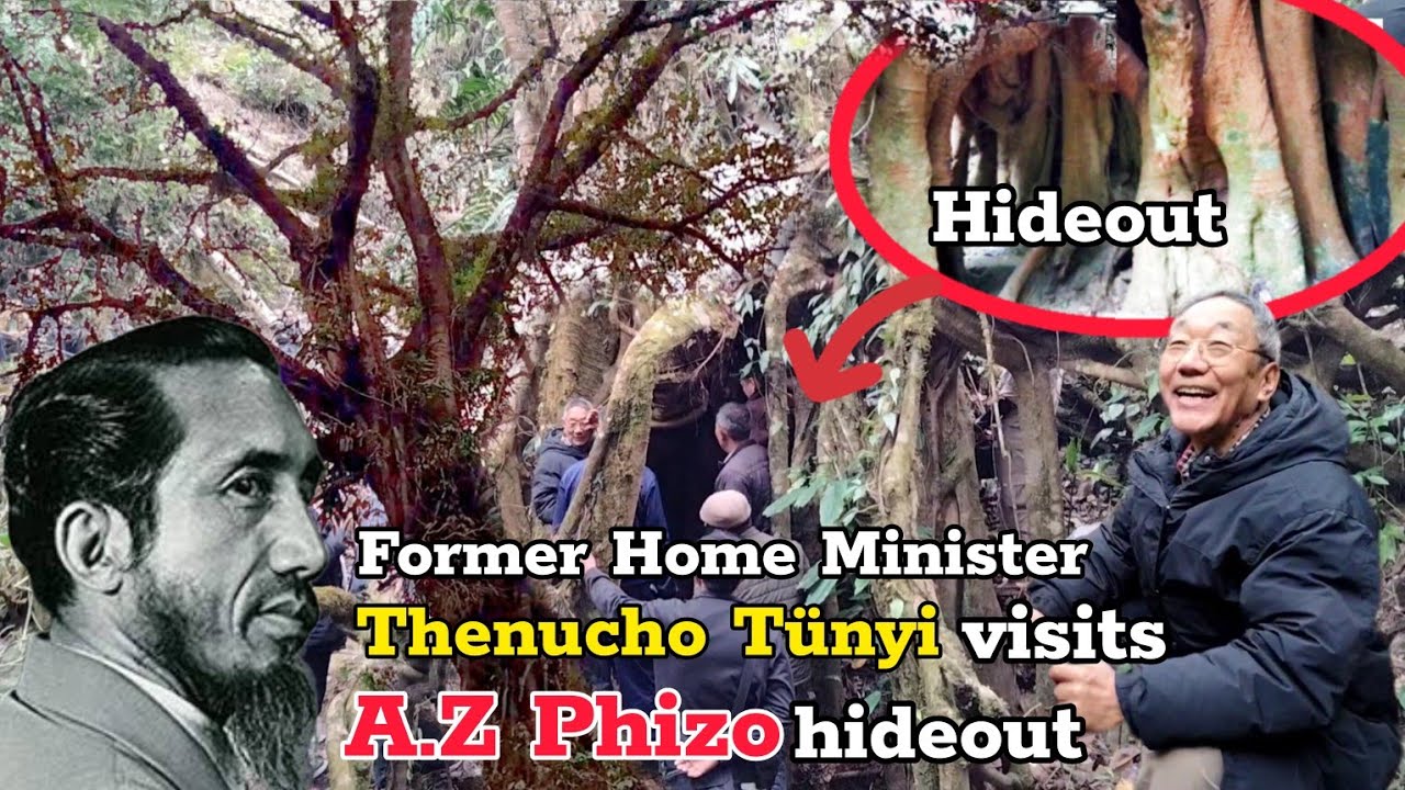 Former Home Minister Thenucho Tünyi visits A.Z Phizo hideout at Thürütsüswü Village, Phek Nagaland