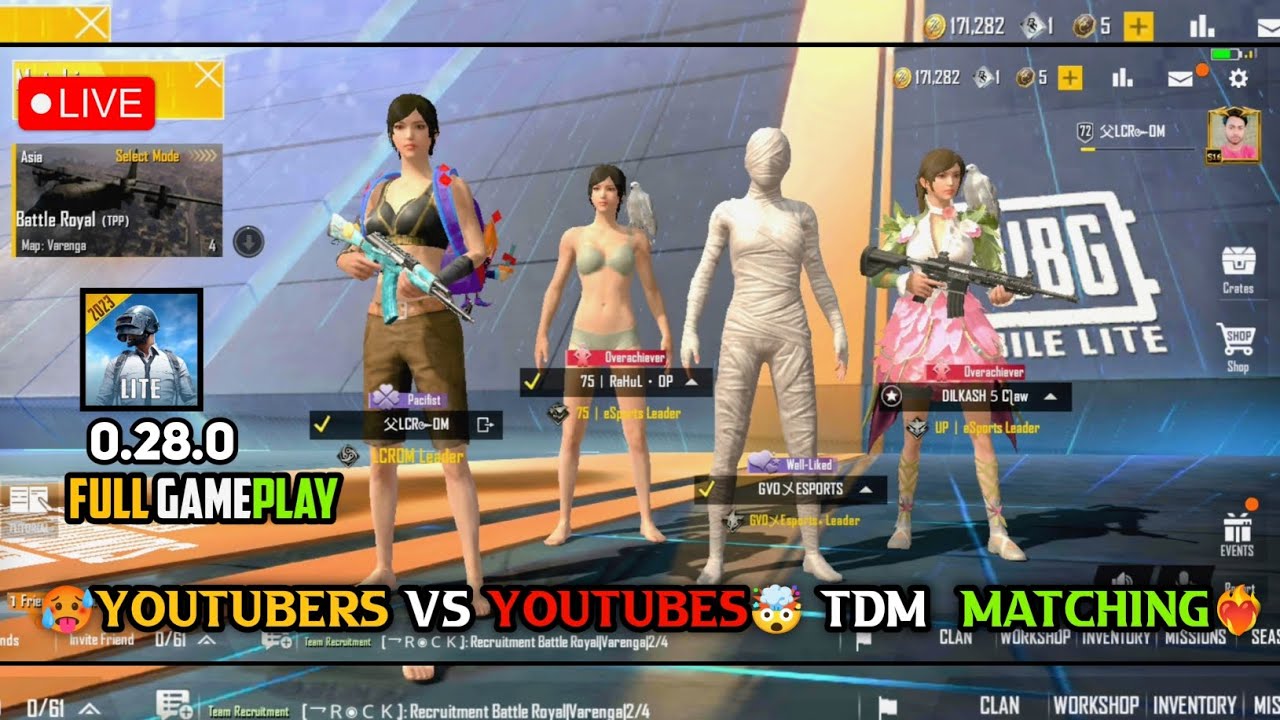 😱 YOUTUBERS vs YOUTUBERS TDM! | Full Action & Rage 🔥 PUBG MOBILE LITE