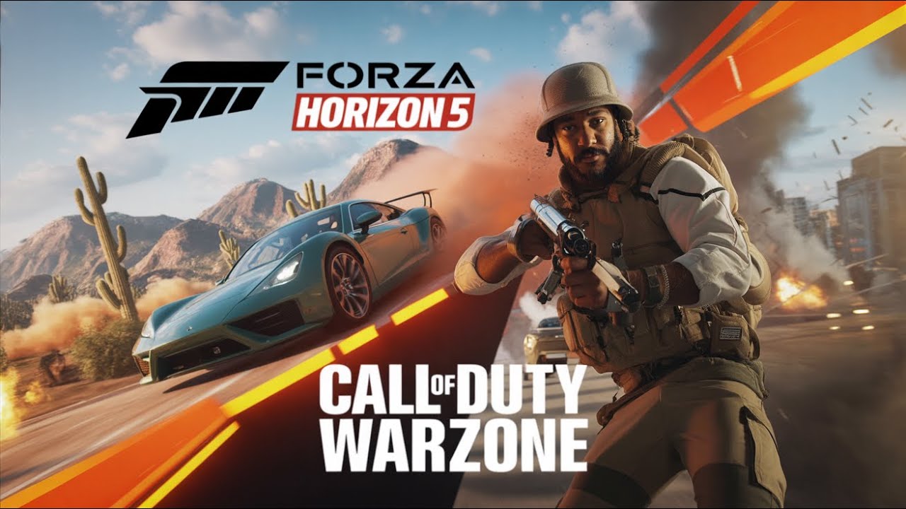 🌐Coach Hou5ton plays Forza Horizon 5 w/Steering Wheel and Pedal 🌐 COD: Warzone (Horizontal)