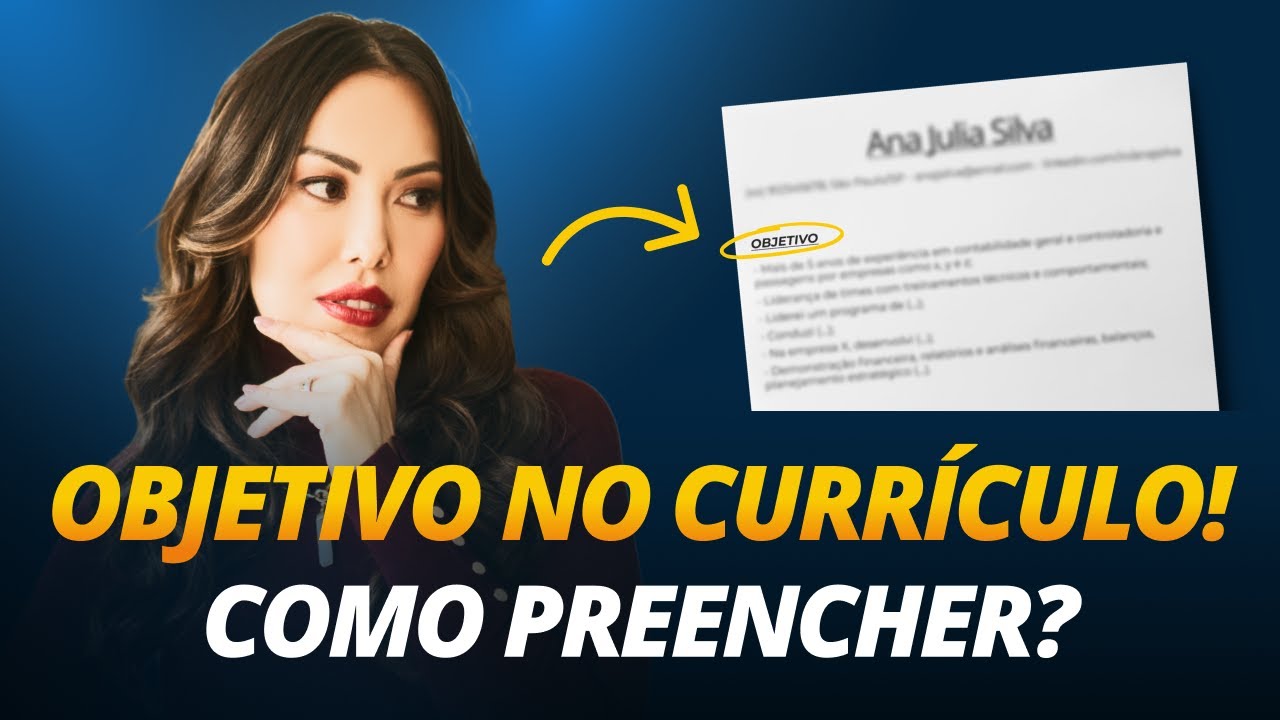 O Que Colocar No OBJETIVO do CURRÍCULO? Objetivo no currículo para qualquer área
