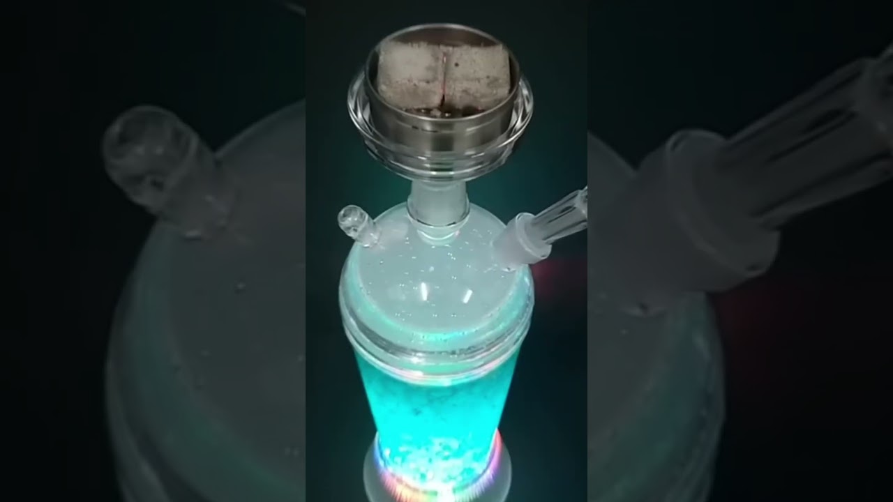 Acrylic Shisha Hookah Set with LED Lights | Portable Narguile Smoking Kit #hookah #smoking #party