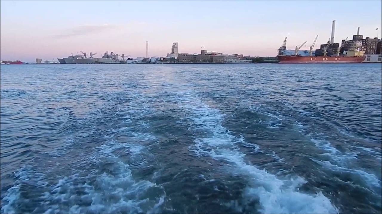 Water Taxi Astern Entering Fells Point