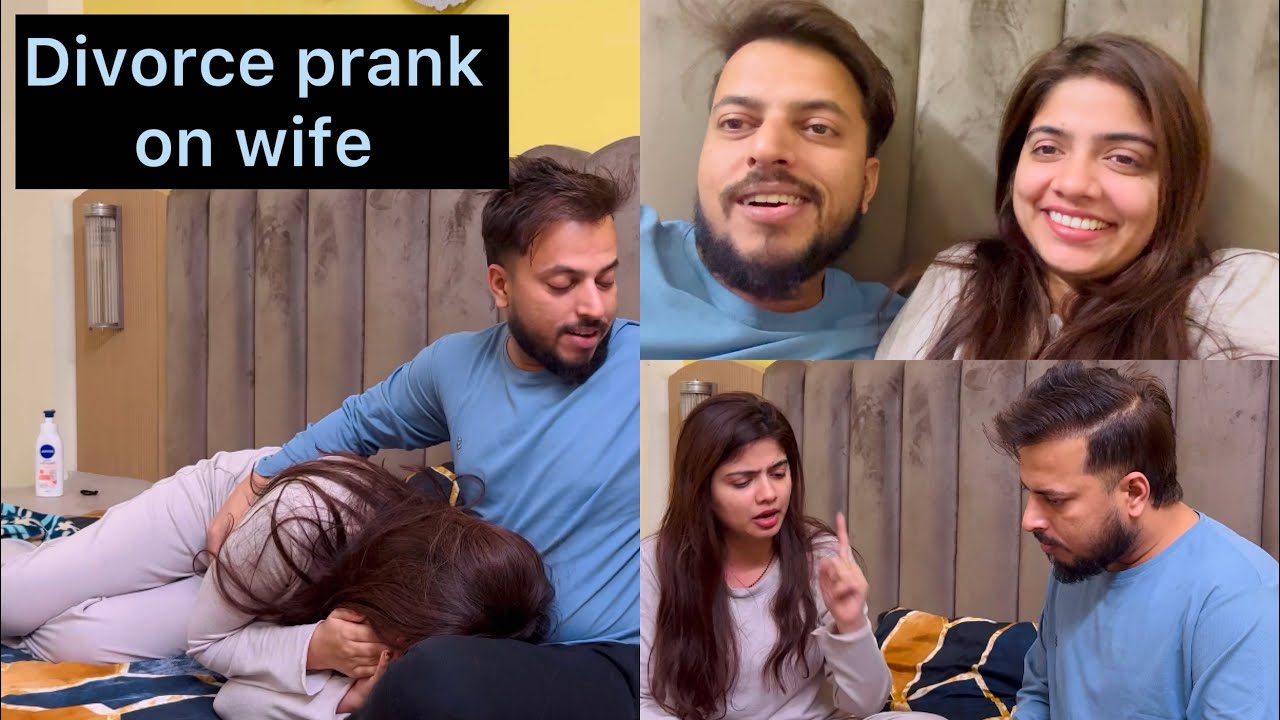 Divorce prank on wife | Prank gone extremely wrong | Wife got emotional | Prank gone emotional