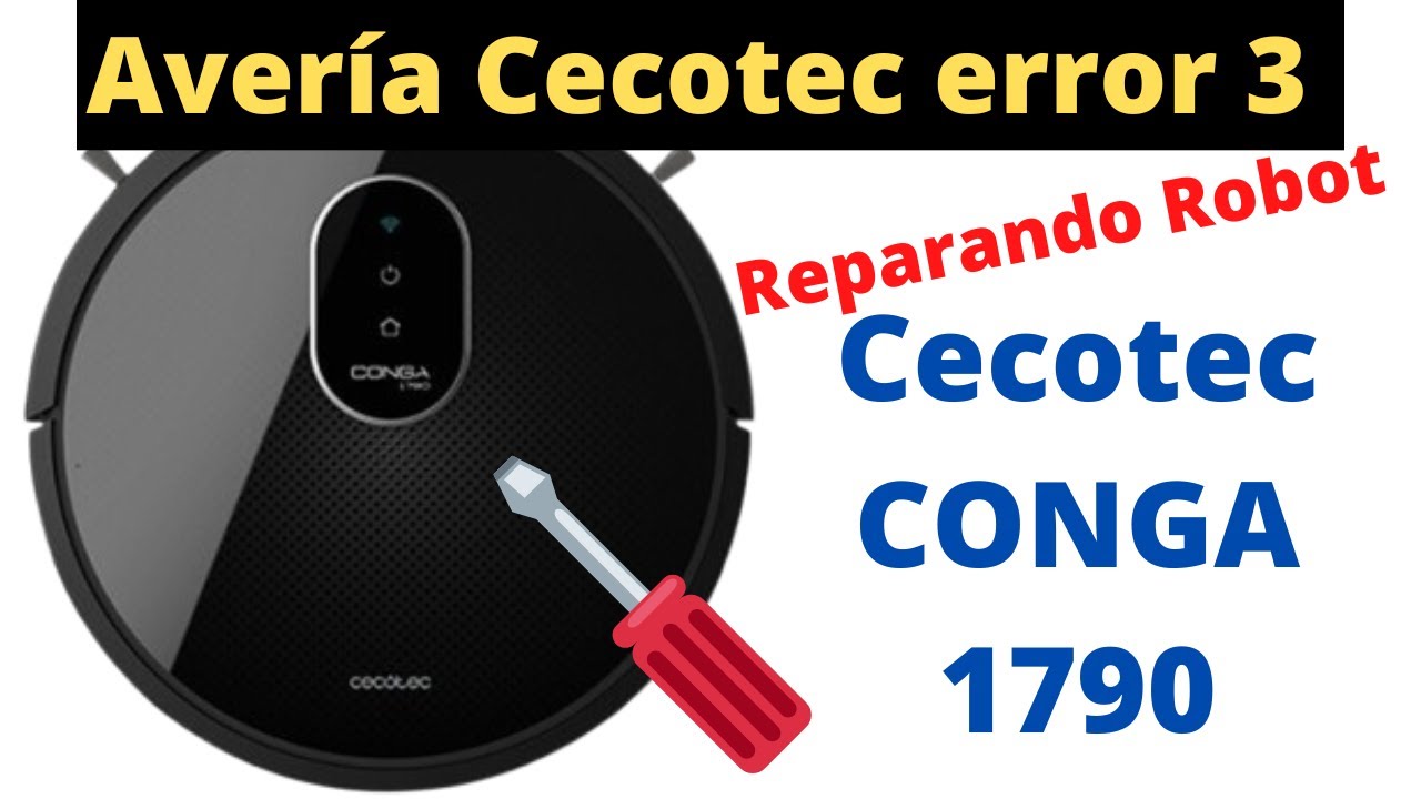 [SOLUCION] Aver&iacute;a Cecotec Conga 1790 con error 3 y luz roja fija