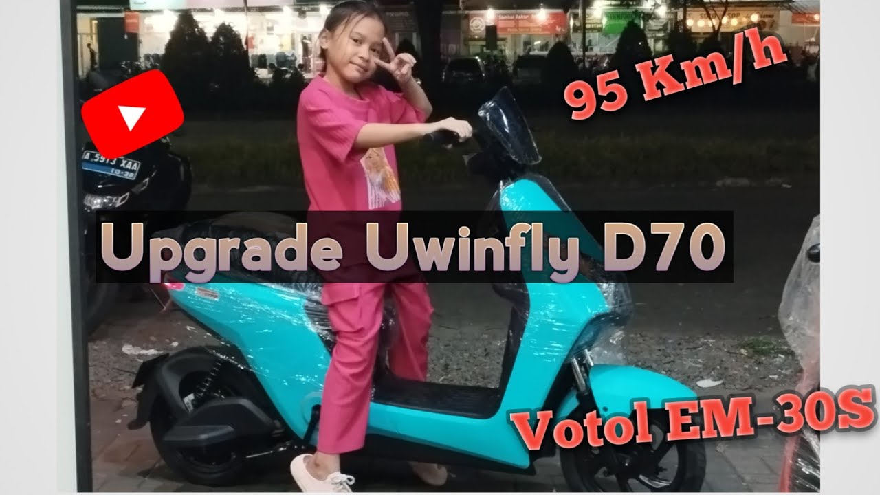 upgrade sepeda listrik uwinfly D70 jadi ngebut. Menggunakan votol EM-30S
