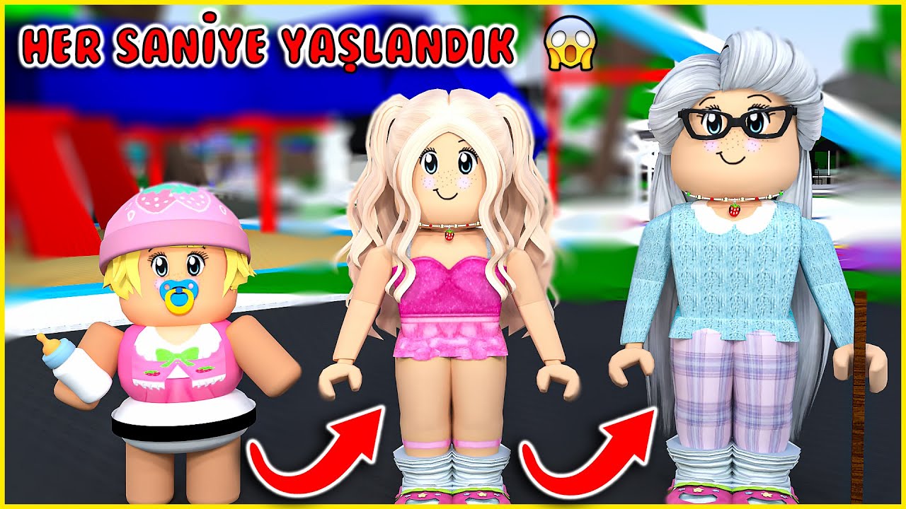 ÖNCE BEBEK OLDUK SONRA HER SANİYE YAŞLANDIK 😂 YAŞLANMA OYUNU 😱 | ROBLOX Every Second You Get Older