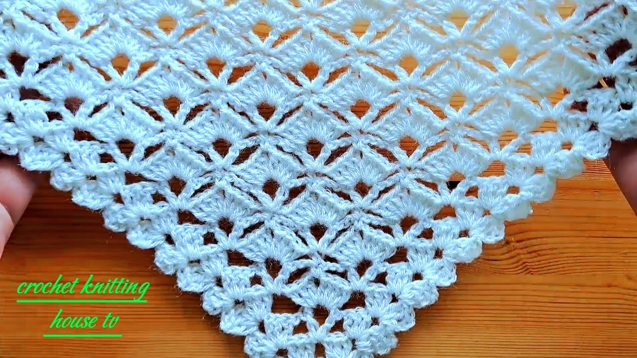 comment faire un châle magnifique au crochet facile & rapide pour les débutants 2 rangées répétées
