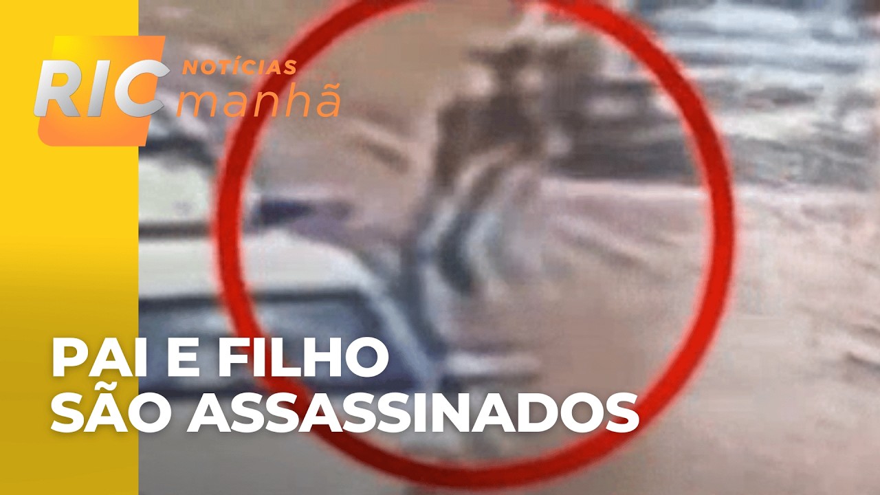 Crime dentro da revenda de carros: pai e filho mortos, câmera gravou chegada e saída dos criminosos