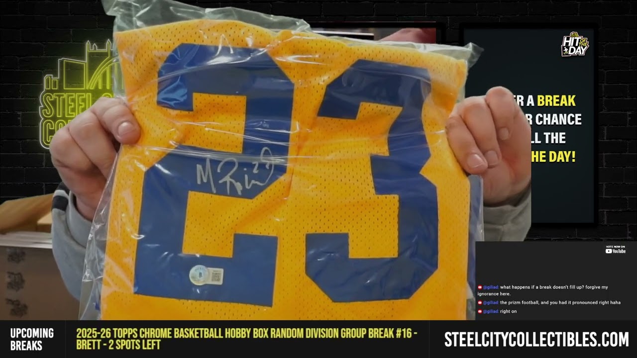 2026 Gold Rush Autographed Jersey Hall of Fame Edition 6-Box Case Random 10 Player Break #5 - Brett