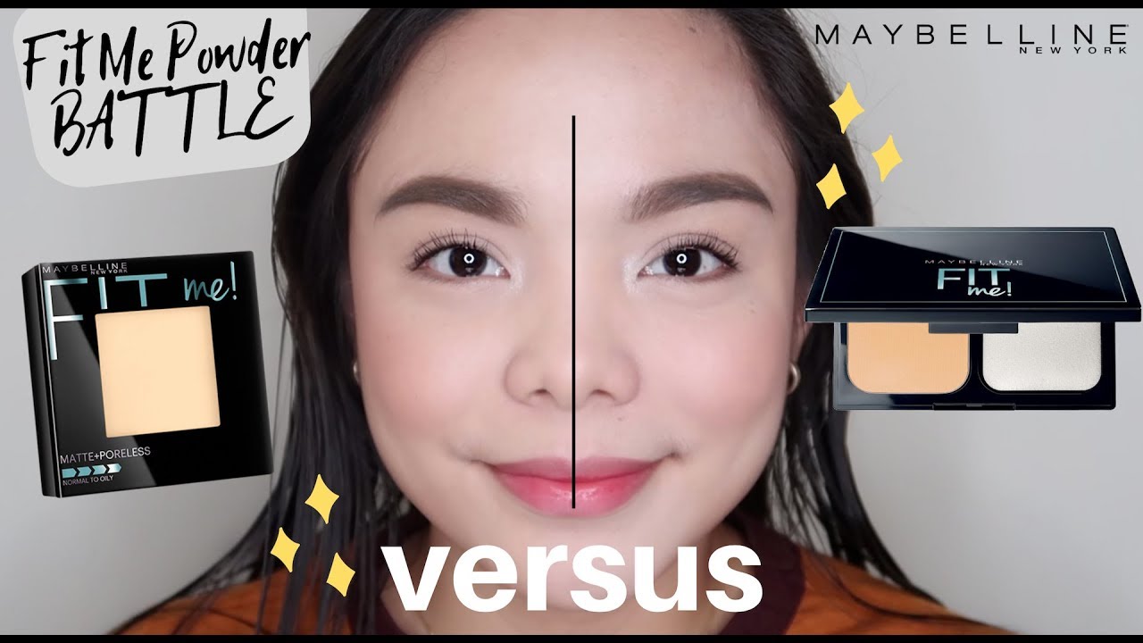 BATTLE: MAYBELLINE FIT ME POWDER | Pressed Powder VS Powder Foundation