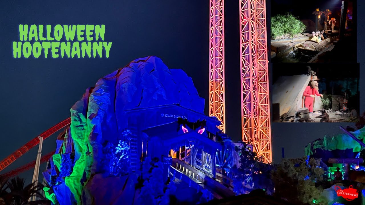 Halloween Hootenanny Timber Mountain Log Ride: Knott's Scary Farm 2022 Opening Night