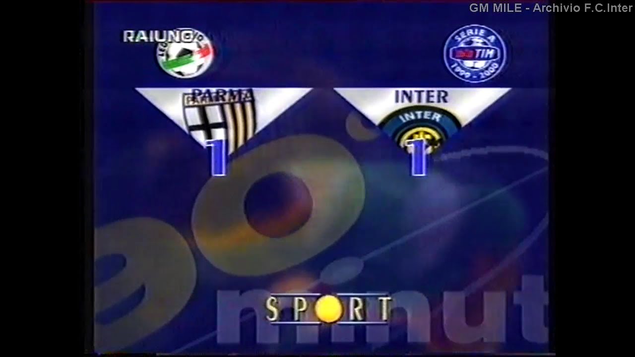 1999-00 (20^ - 06-02-2000) Parma-INTER 1-1 [Vieri,Crespo(R)] Servizio 90°Minuto Rai1