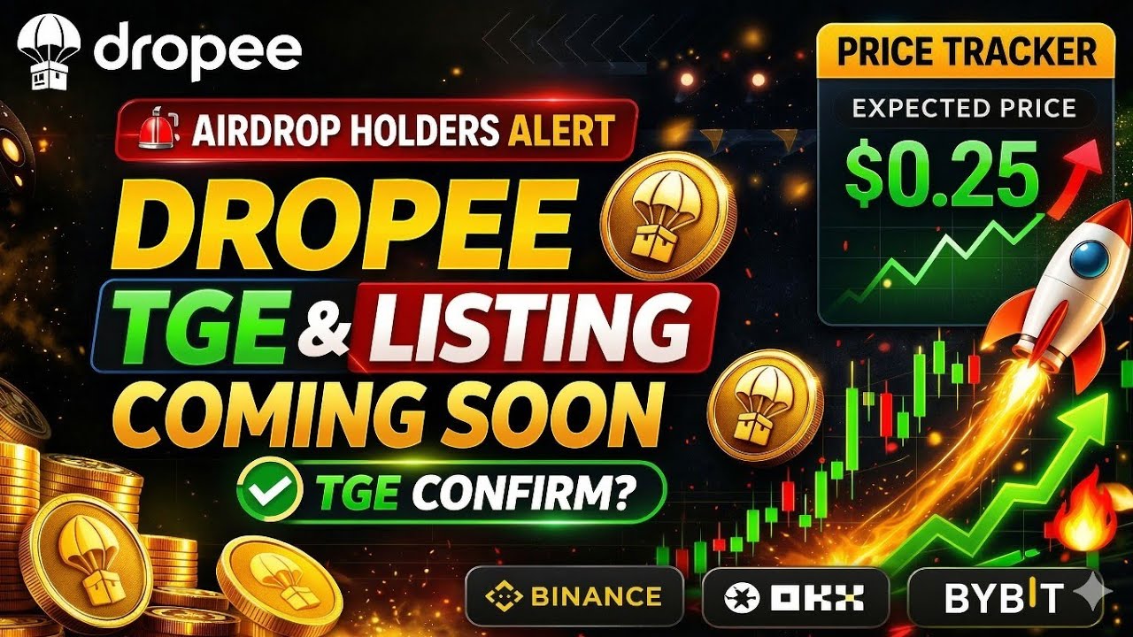 Dropee Airdrop TGE & Listing Date Confirm? Dropee Token Price & Dropee New Update 