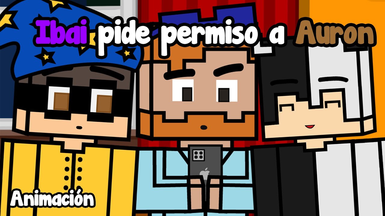 Ibai le pide permiso a Auron para que aXoZer se quede - Animaci&oacute;n de TortillaLand