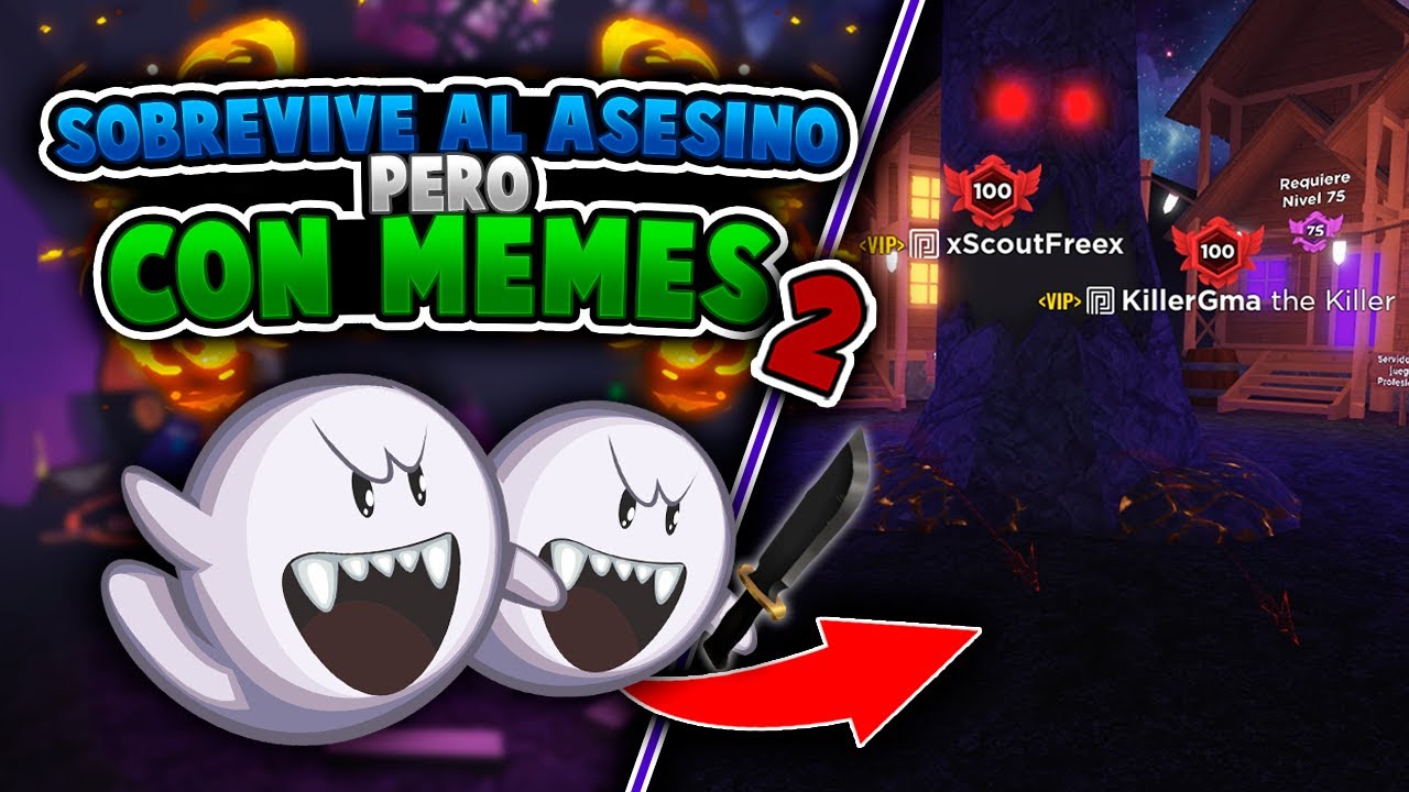 STK || Sobrevive al Asesino pero con Memes 2 #6 - Siendo Fantasmas en Halloween con @killergma