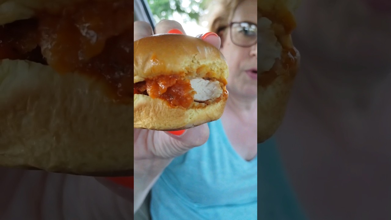 Arby's New Sliders: Full review now available. bonus curly fries and cherry turnover.